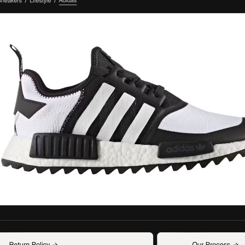 Adidas NMD R1 Trail PK Black and White size 11.5
